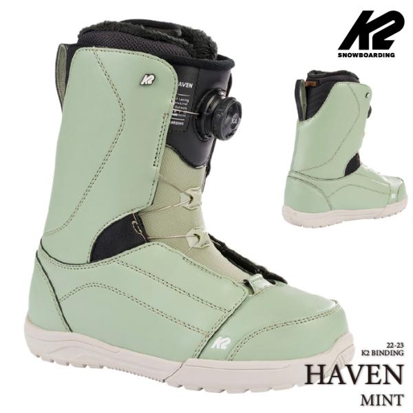 [日本正規品]スノーボード ブーツ ケーツー ヘイブン 2023 K2 HAVEN Mint ミント...