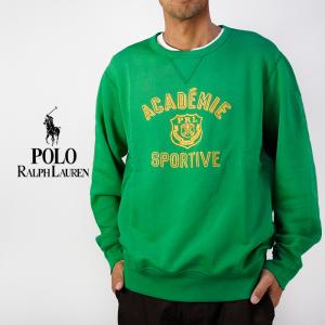 ポロ ラルフローレン スウェット POLO RALPH LAUREN SEASONAL FLEECE ACADEMIE SPORTIVE L/S SWEATSHIRT Green グリーン 緑 シーズナルフリース アカデミー 男性｜nest001