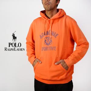 ポロ ラルフローレン スウェット パーカー POLO RALPH LAUREN SEASONAL FLEECE ACADEMIE SPORTIVE HOODIE Orange オレンジ シーズナルフリース アカデミー 長袖｜nest001