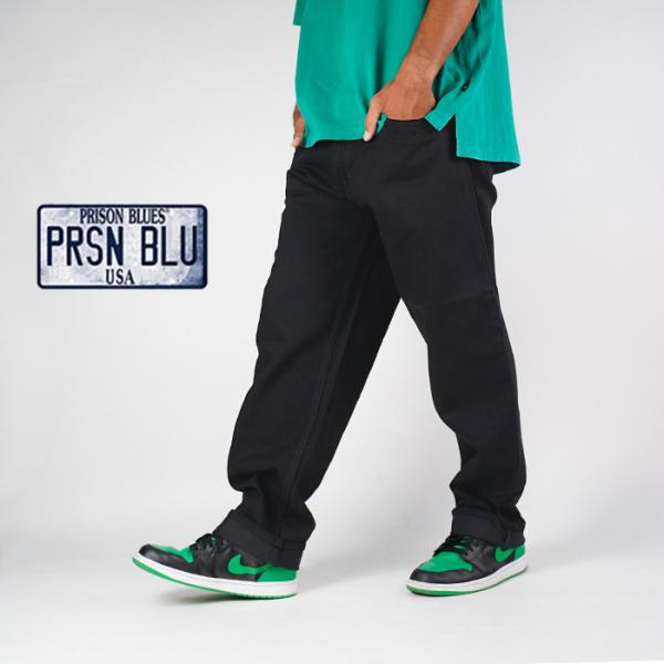 プリズンブルース シングルニー ワークジーンズ デニム PRISON BLUES WORK JEAN...