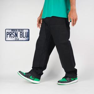 プリズンブルース ダブルニー ワークジーンズ デニム PRISON BLUES DOUBLE KNEE WORK JEANS Without Suspender Buttons 123 1231212 Rinsed Black｜nest001