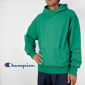 90s champion リバースウィーブ　パーカー　グリーンブルー　希少 Champion（チャンピオン） リバースウィーブ プルオーバー パーカー
