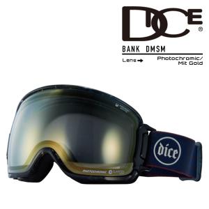 [日本正規品]スノーボード ダイス ゴーグル バンク 2024 DICE BANK BK35194 DMSM Photochromic/Mit Gold 調光 スキー 23-24｜nest001