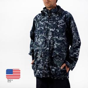 ゴアテックスジャケット U.S.NAVY NWU BLUEBELLY GORETEX PARKA ECWCS エクワックス ブルーベリー 迷彩 デジタルカモ ネイビーデジタル デッドストック メンズ｜nest001