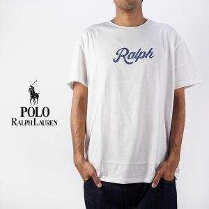 ポロ ラルフローレン Tシャツ POLO RALPH LAUREN 20/1 UNEVEN JERSEY SSL TSH 710936401002 White ホワイト 白 ヴィンテージ加工 半袖 スクリプト 古着風