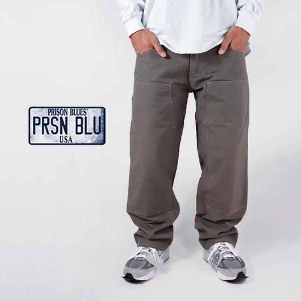 プリズンブルース ダブルニー ワークジーンズ デニム PRISON BLUES DOUBLE KNE...