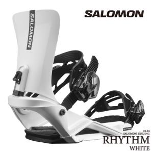 [日本正規品]スノーボード ビンディング サロモン リズム 2024 SALOMON RHYTHM White ホワイト 白 バインディング スノボー 23-24 男性 メンズ｜nest001