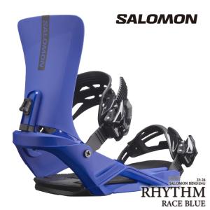 [日本正規品]スノーボード ビンディング サロモン リズム 2024 SALOMON RHYTHM Race Blue レースブルー 青 バインディング スノボー 23-24 男性 メンズ｜nest001