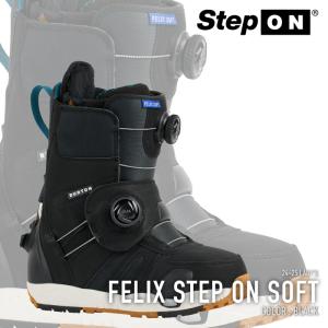 日本正規品 スノーボード ブーツ バートン BURTON FELIX STEP ON SOFT Black フェリックス ステップオン ソフト レディース 24-25 爆買