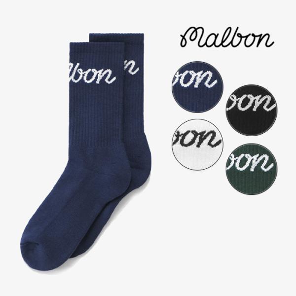 マルボンゴルフ 靴下 ソックス Malbon Golf BON SCRIPT SOCK M-8799...