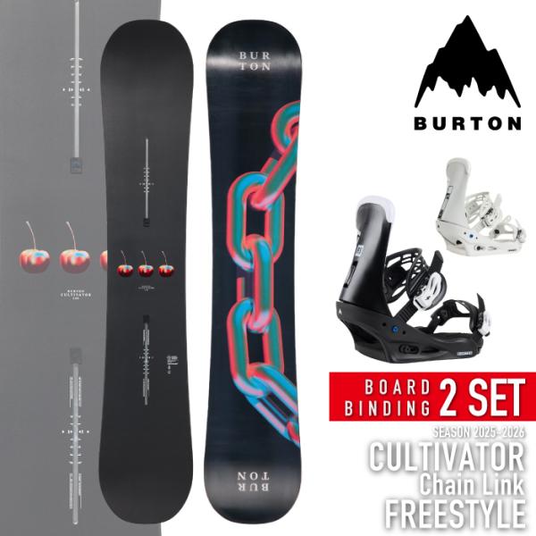 日本正規品 スノーボード ビンディング 2点セット バートン BURTON CULTIVATOR -...