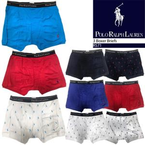 [旧品/アウトレット]ポロ ラルフローレン ボクサーブリーフ ボクサーパンツ POLO RALPH LAUREN 3 Boxer Briefs RS71 3枚組 メンズ 男性[ZRC]