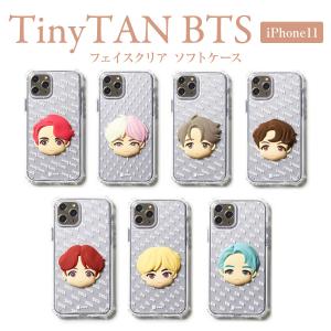 TinyTAN BTS フェイスクリアiPhoneケース 公式ライセンス品  iphone11 ソフトケース 防弾少年団 RM JIN SUGA J-HOPE JIMIN V JUNGKOOK｜nestyle