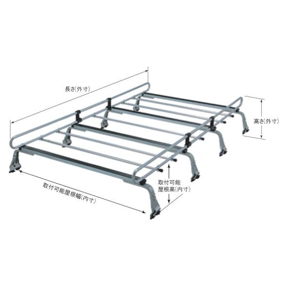 ◆ROCKYルーフキャリアZMシリーズ ハイエース/レジアスエースバン KDH201V/KDH206...
