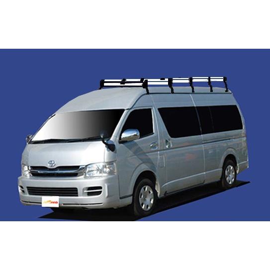 ■TUFREQ ルーフキャリア ハイエースコミューター TRH200系 ワイド用/H+シリーズ  長...