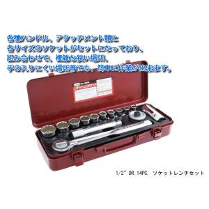 1/2”DR.19PC. ソケットレンチセット/スエカゲツール SEK[4019] : NET