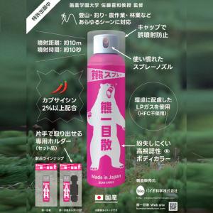 熊一目散 撃退スプレー ホルダーなし 280m...の詳細画像1