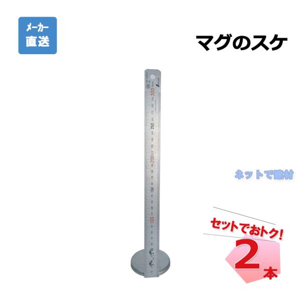 マグのスケ AR-4111 2本 セット アラオ 台座 63 φ  定規 30 cm マグネット付き...