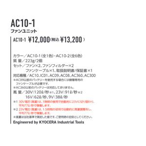 AC10-1 30V対応 ファンユニット バー...の詳細画像2