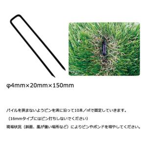 人工芝 リアリーターフ専用ピン150mm 黒 ...の詳細画像1