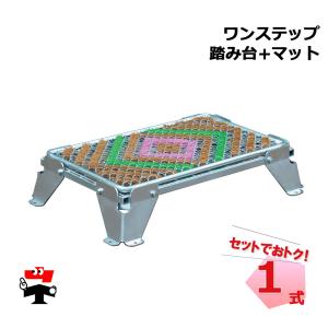 泥落とし踏み台 ワンステップ(本体+専用マット)...の商品画像