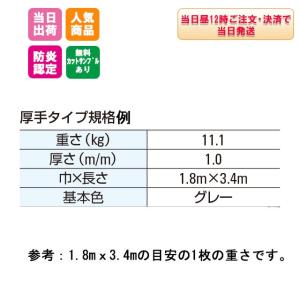 防音シート 厚手 t1mm 1.2m×3.4m...の詳細画像1