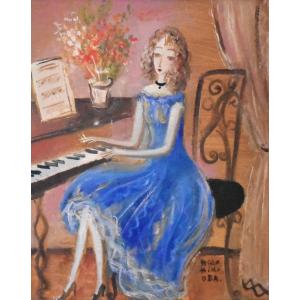 ひ*し様 八代亜紀　真作　油彩画S3号 Yahoo!オークション - 真作保証 八代亜紀 「思い」 油彩3号 美人
