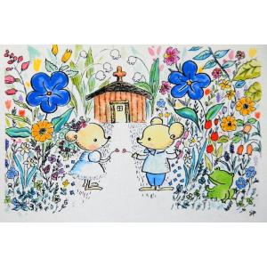 とよだ くみ　「ポストカードセットＡ」　やさしく透明感のある彩色　今なら1枚増量サービス中！