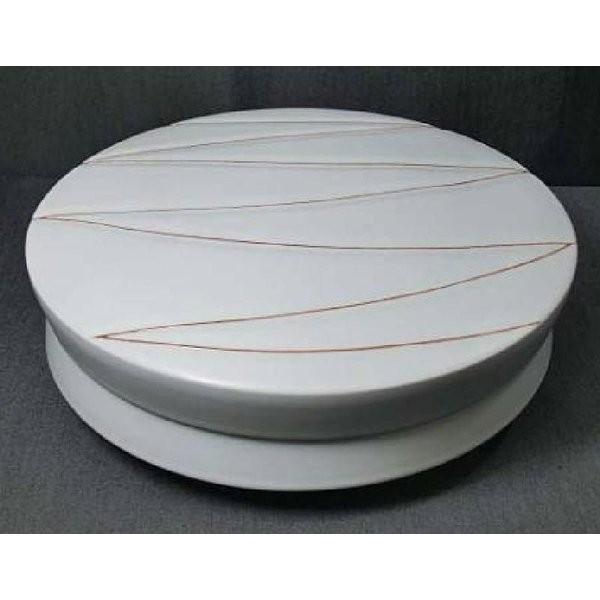 筒井廣明「葆光磁線文蓋物」　日本工芸会正会員　朝日新聞社賞受賞