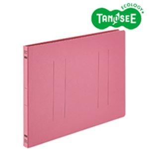 まとめ）フラットファイル バインダー 2穴 E A4-E ピンク 10冊入