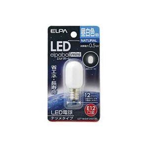 （まとめ）朝日電器 ELPA 電球形LEDランプ ナツメ型LDT1N-G-E12-G100 〔×8セット〕｜net-plaza