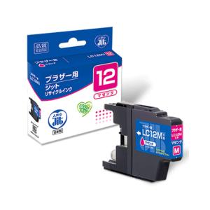 ジットリサイクルインク　ブラザー　LC12M対応　マゼンタ　JIT-B12M｜net-shibuya