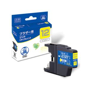 ジットリサイクルインク　ブラザー　LC12Y対応　イエロー　JIT-B12Y｜net-shibuya