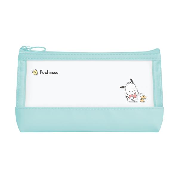 ポチャッコ　合皮切り返しクリアペンポーチ　302536　[M便 1/2]
