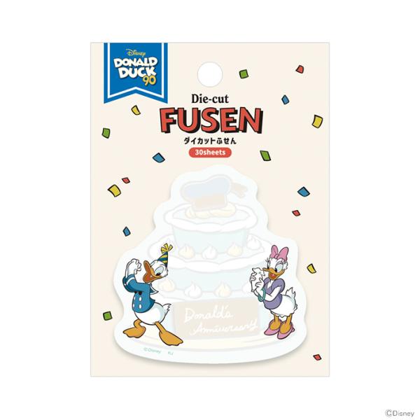 ディズニー　ドナルドダック　ダイカットふせん　パーティー柄　304568　[M便 1/24]