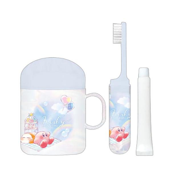 星のカービィ　大きなコップ　ハミガキセット　Enjoy picnic柄　305216　[M便 1/3...