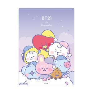 BT21　下敷き　オヤスミ柄　105558　[M便 1/20]｜net-shibuya