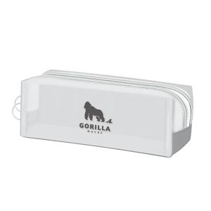 スリムツインファスナーペンケース ゴリラ柄 114752の商品画像