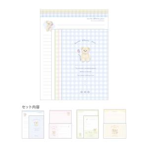 マイセレクトレター　レターセット　ウルスブランピュール柄　123465　[M便 1/2]｜シブヤ文具