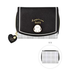 CRUX（クラックス） 三つ折り財布 シマエナガ柄 アイボリー 124186 [M