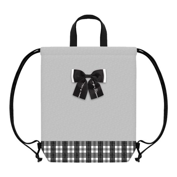 巾着　L　ナップサック　体操服バッグ　ビッグリボン柄　125130　新入学文具　[M便 1/3]