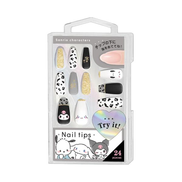 サンリオキャラクターズ　ネイルチップ　ヒョウBK柄　129674　[M便 1/4]