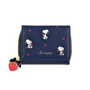 CRUX（クラックス） スヌーピー 3つ折り財布 ハートブラック柄 134000