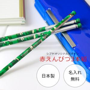 シブヤオリジナル赤鉛筆 3本組 恐竜柄 SO-TP013-GR