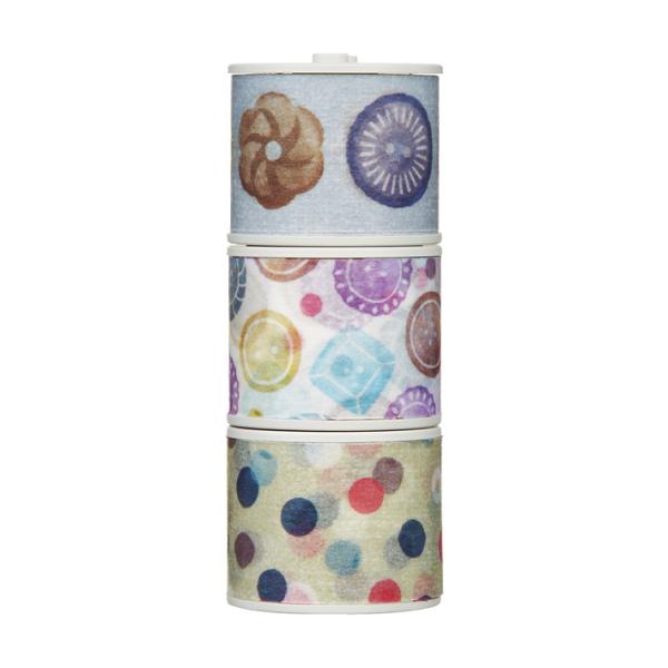 コクヨ　ボビンテープ　3個入り　ボタン&amp;ビーズ　T-B1115-7-3S　[M便 1/3]