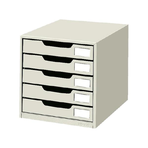 コクヨ　レターケース　スチール　引き出しタイプ　A4タテ　片引5段　LC-5M　4901480413...