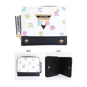 二つ折り財布 LITTLE MONSTERS柄 67330