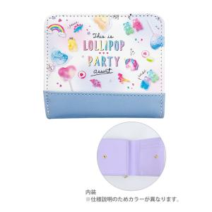 トレンド二つ折り財布　LOLLIPOP PARTY柄　79320