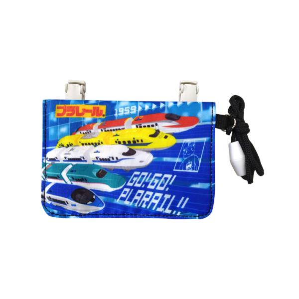 プラレール　ネックコード付きミニおでかけウォレット　ブラック　TPR-031　[M便 1/4]