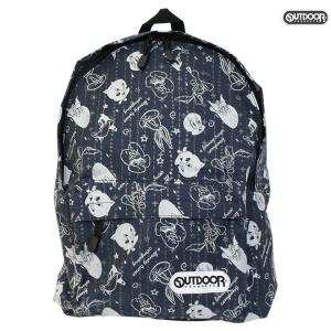 OUTDOOR＜アウトドアプロダクツ＞　ルーニーチューンズ　リュックサック＜デイパック＞　グレー　LT104NV-3 [M便 1/1]｜net-shibuya